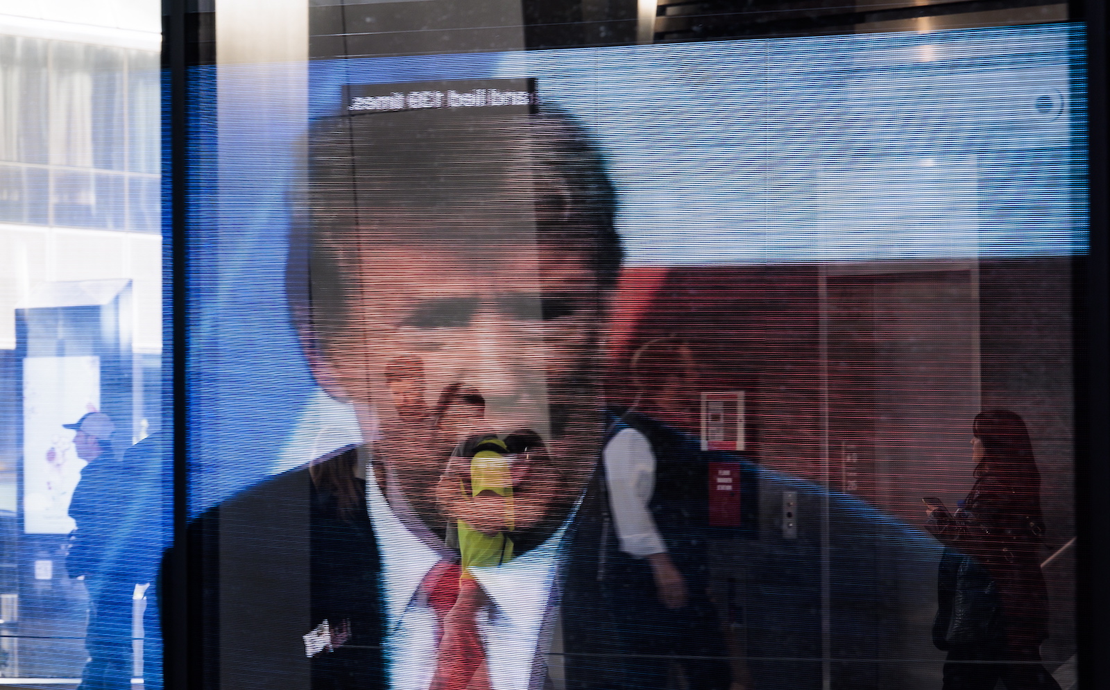epaselect epa10635306 An image of former President Donald Trump reflected in a window in New York, New York, USA, 17 May 2023. Trump announced his 2024 candidacy to be US president and is considered to be the Republican partyâ€™s front-runner.  EPA/JUSTIN LANE
