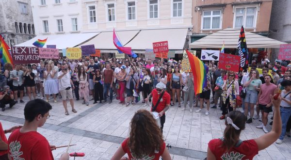 03.06.2023., Split - Odrzana dvanaesta splitska Povorka ponosa - Split Pride Photo: Ivo Cagalj/PIXSELL