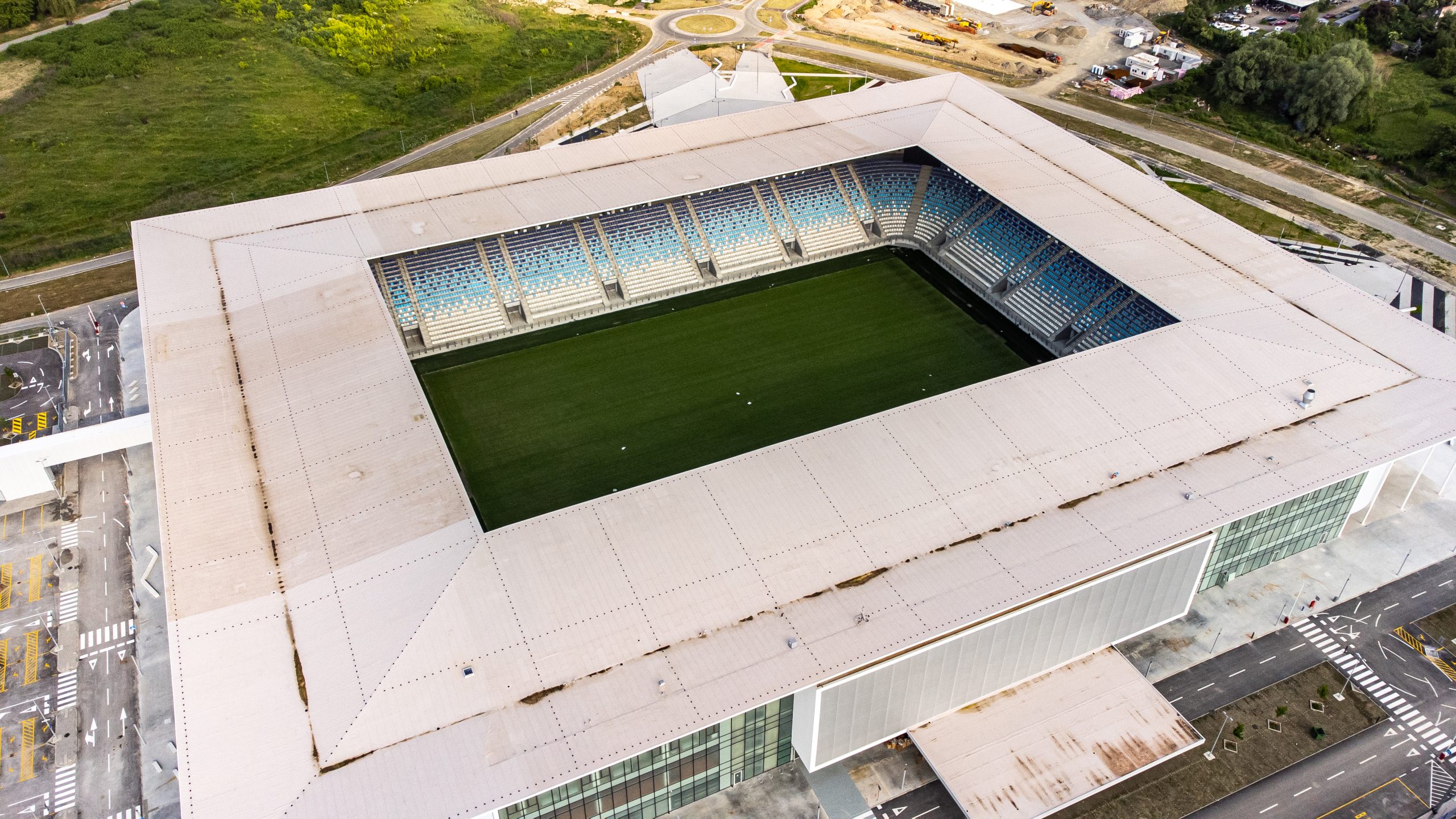 10.05.2022., Osijek - Pogled iz zraka na novi stadion NK Osijeka na Pampasu. Photo: Davor Javorovic/PIXSELL