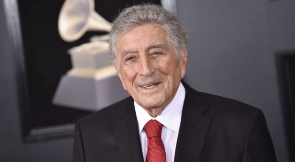 FILE - Tony Bennett arrives at the 60th annual Grammy Awards at Madison Square Garden on Sunday, Jan. 28, 2018, in New York. Bennett, the eminent and timeless stylist whose devotion to classic American songs and knack for creating new standards such as "I Left My Heart In San Francisco" graced a decadeslong career that brought him admirers from Frank Sinatra to Lady Gaga, died Friday, July 21, 2023. He was 96. (Photo by Evan Agostini/Invision/AP, File)