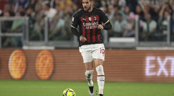 May 28, 2023, Turin: Turin, Italy, 28th May 2023. Theo Hernandez of AC Milan during the Serie A match at Allianz Stadium, Turin. (Credit Image: Â© Jonathan Moscrop/Sportimage/Cal Sport Media) (Cal Sport Media via AP Images)