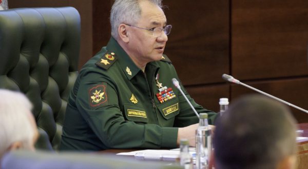 epa10791785 A handout photo made available by the Russian Defence Ministryâ€™s press-service shows Russian Defence Minister General Sergei Shoigu addressing the meeting of the Collegium of the Russian Defense Ministry in Moscow, Russia, 09 August 2023. According to Shoigu, since February 2022, Western countries have provided Ukraine with hundreds of tanks, more than 4,000 combat armored vehicles, over 1,100 field artillery pieces, as well as dozens of modern Western-made multiple rocket launchers and anti-aircraft missile systems.  EPA/RUSSIAN DEFENCE MINISTRY PRESS SERVICE/HANDOUT HANDOUT HANDOUT EDITORIAL USE ONLY/NO SALES HANDOUT EDITORIAL USE ONLY/NO SALES