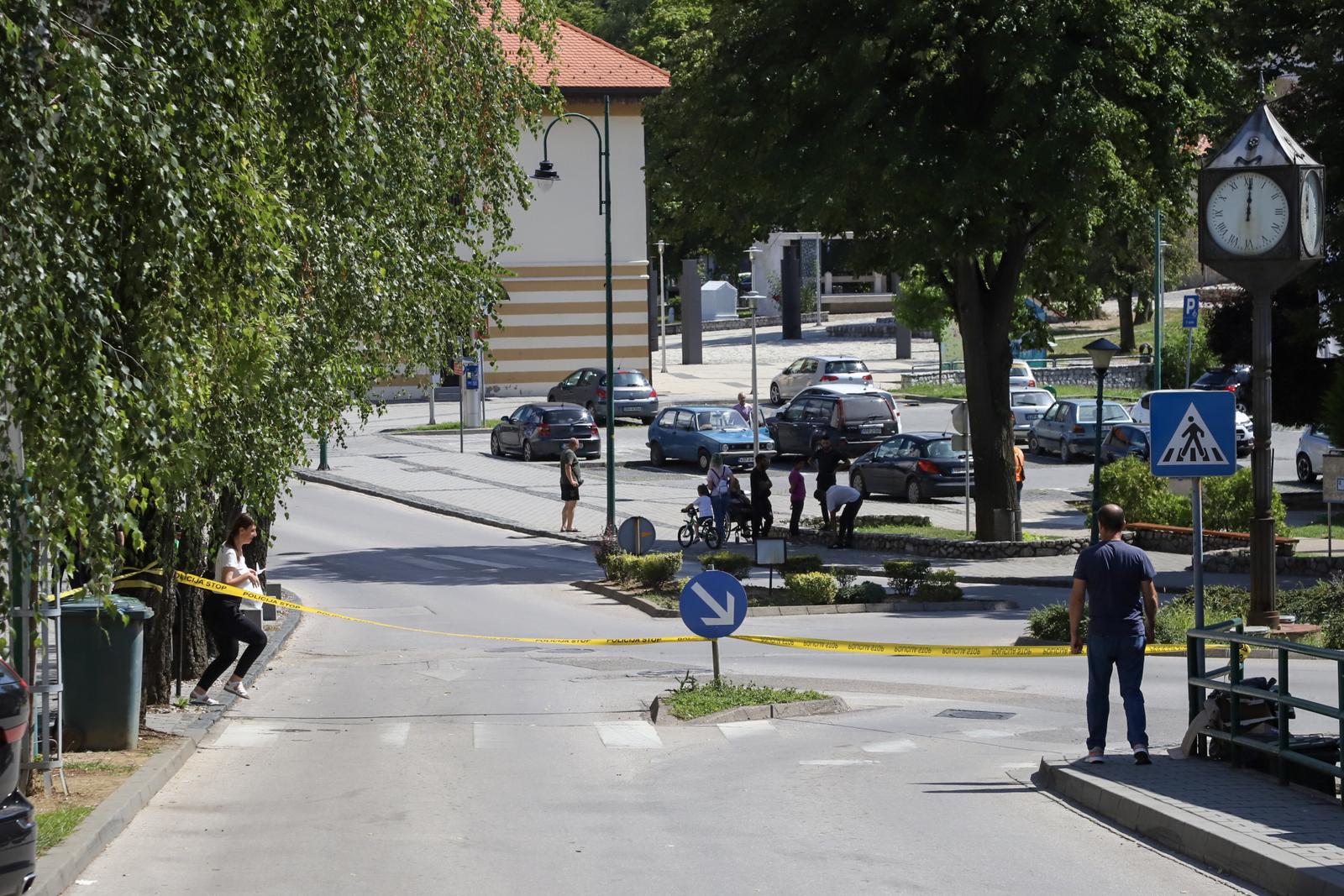 NAJBOLJA MOGUCA KVALITETA 11.08.2023., Gradacac, Bosna i Hercegovina - Mjesto gdje je trostruki ubojica Nermin Sulejmanovic ubio jednog covjeka. Photo: Pixsell/PIXSELL