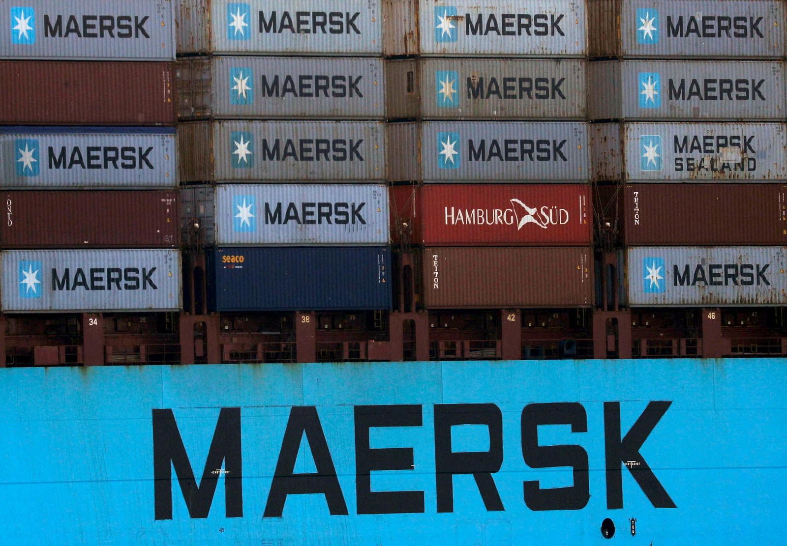 FILE PHOTO: Shipping containers are transported on a Maersk Line vessel through the Suez Canal in Ismailia, Egypt July 7, 2021. Picture taken July 7, 2021. REUTERS/Amr Abdallah Dalsh/File Photo/File Photo Photo: AMR ABDALLAH DALSH/REUTERS