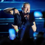 Bruce Springsteen plays at Parken in Copenhagen, Denmark, July 11, 2023. Ritzau Scanpix/Liselotte Sabroe/via REUTERS    ATTENTION EDITORS - THIS IMAGE WAS PROVIDED BY A THIRD PARTY. DENMARK OUT. NO COMMERCIAL OR EDITORIAL SALES IN DENMARK. Photo: RITZAU SCANPIX/REUTERS