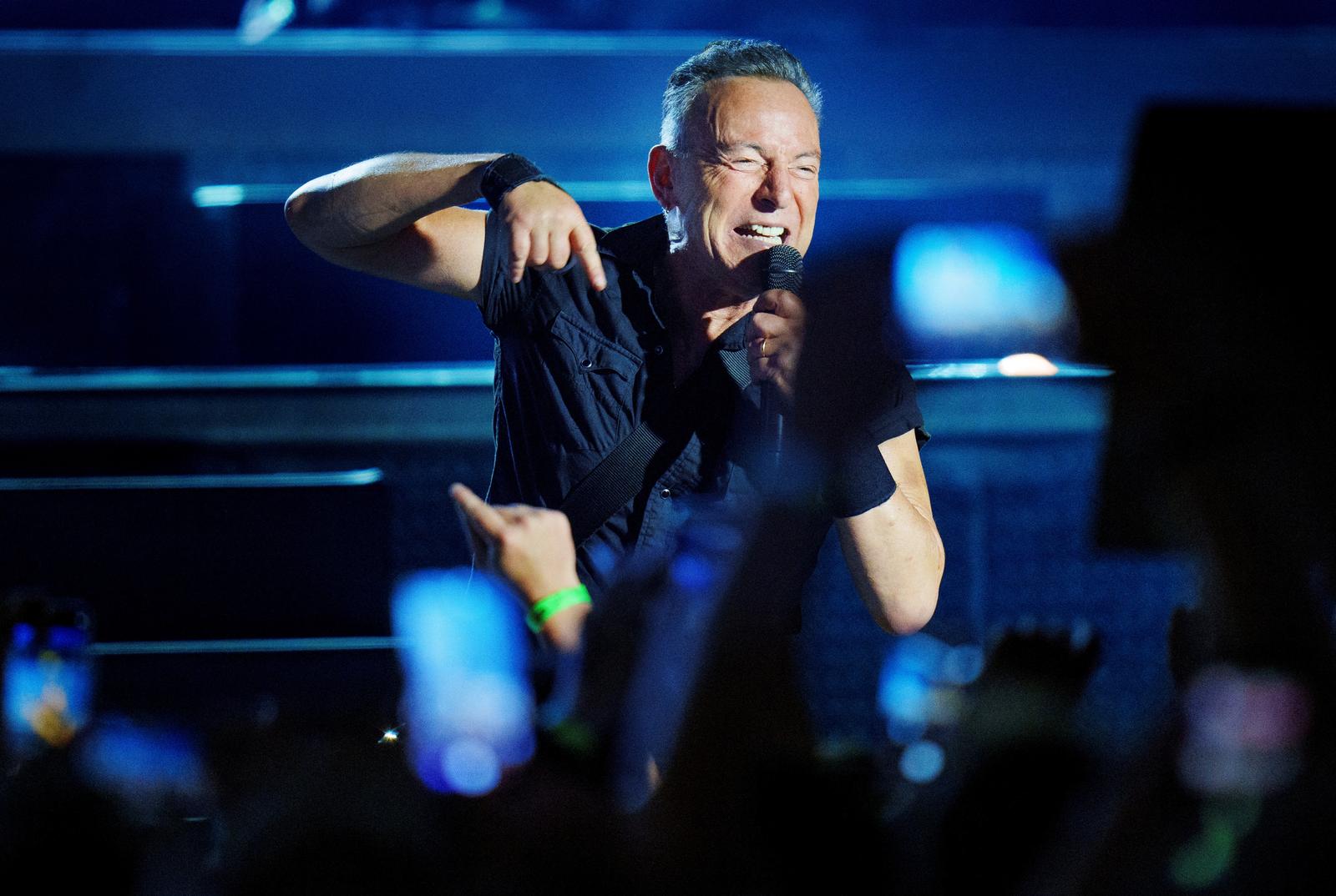 Bruce Springsteen plays at Parken in Copenhagen, Denmark, July 11, 2023. Ritzau Scanpix/Liselotte Sabroe/via REUTERS    ATTENTION EDITORS - THIS IMAGE WAS PROVIDED BY A THIRD PARTY. DENMARK OUT. NO COMMERCIAL OR EDITORIAL SALES IN DENMARK. Photo: RITZAU SCANPIX/REUTERS