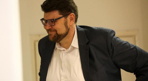 28.06.2023. Zagreb - Nakon sjednice predsjednistva SDP-a, Pedja Grbin odrzao je konferenciju za medije Photo: Zeljko Hladika/PIXSELL