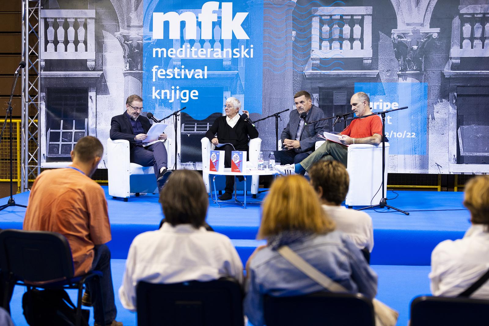 30.09.2022., Split - Promocija knjige Drazena Lalica na Mediteranskom festivalu knjige. Photo: Milan Sabic/PIXSELL
