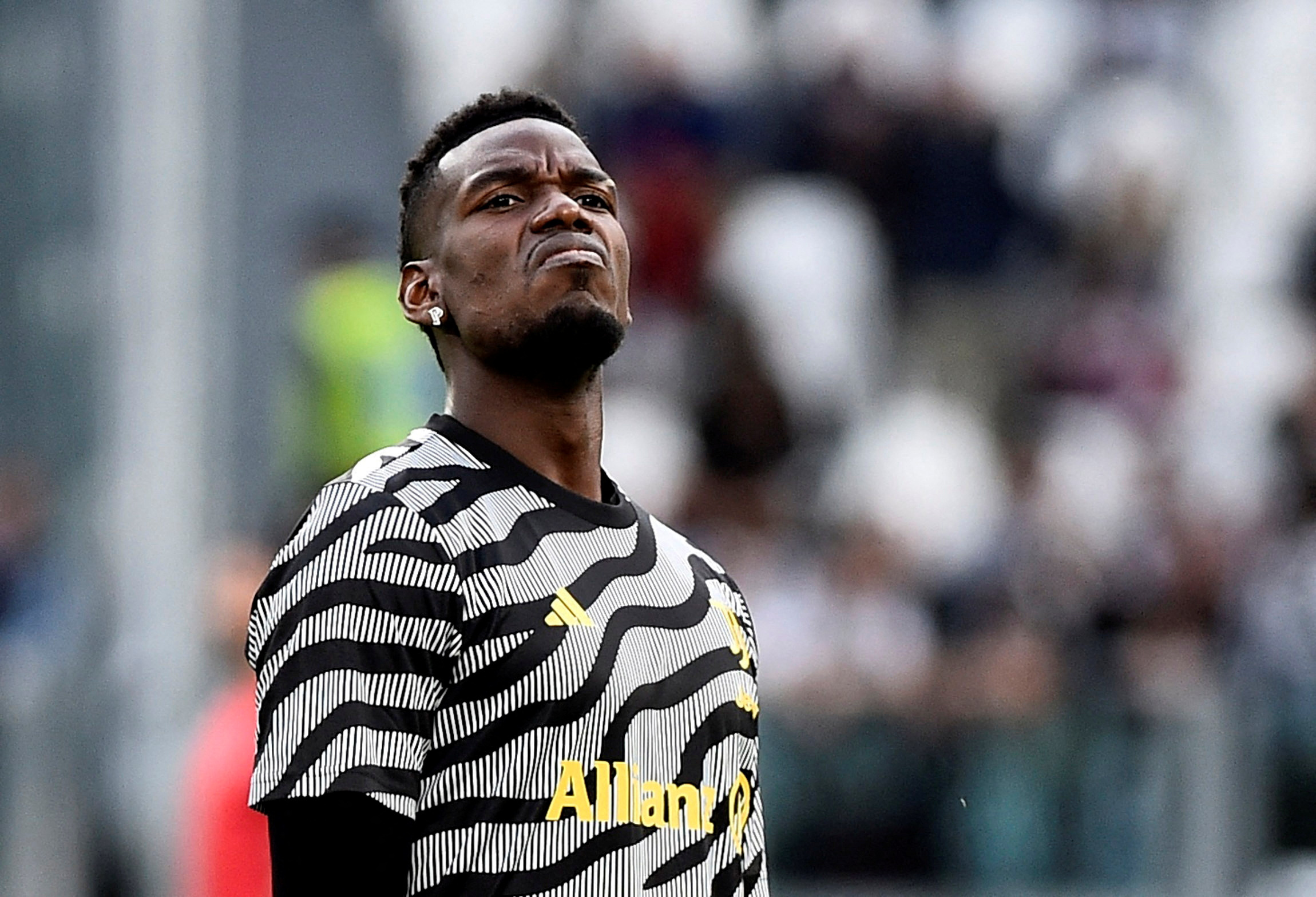 FILE PHOTO: Soccer Football - Serie A - Juventus v Cremonese - Allianz Stadium, Turin, Italy - May 14, 2023 Juventus' Paul Pogba during the warm up before the match REUTERS/Massimo Pinca/File Photo Photo: MASSIMO PINCA/REUTERS