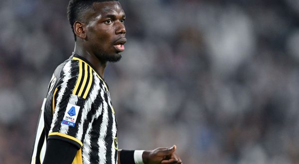 epa10855201 (FILE) A file photograph dated 14 May 2023 shows Juventus' Paul Pogba reacting during the Italian Serie A soccer match Juventus FC vs US Cremonese at the Allianz Stadium in Turin, Italy, re-issued 11 September 2023. Juventus released a statement on 11 September 2023, that Paul Pogba was provisionally suspended after testing positive for testosterone.  EPA/ALESSANDRO DI MARCO