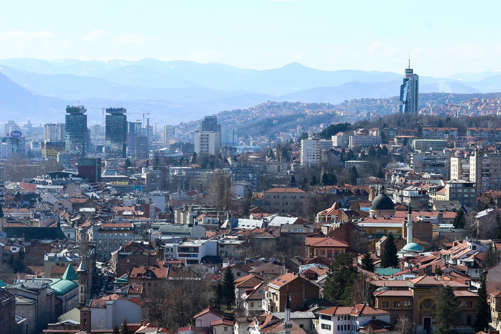 Panorama grada Sarajeva 06.03.2019, Sarajevo, Bosna i Hercegovina -"nPanorama grada Sarajeva."nPhoto: Armin Durgut/PIXSELL