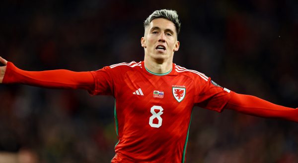Soccer Football - Euro 2024 Qualifier - Group D - Wales v Croatia - Cardiff City Stadium, Cardiff, Wales, Britain - October 15, 2023 Wales' Harry Wilson celebrates scoring their first goal REUTERS/Molly Darlington Photo: MOLLY DARLINGTON/REUTERS
