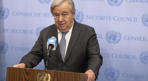 epa10938354 United Nations Secretary-General Antonio Guterres delivers a statement in response to the Israelâ€™s government decision to  ban United Nations representatives from visiting the country at United Nations headquarters in New York, New York, USA, 25 October 2023. Israelâ€™s announcement came following remarks made by Guterres on Tuesday at a Security Council meeting about the growing conflict between Israel and Hamas in which he referenced the â€œsuffocating occupationâ€ experienced by the Palestinian people.  EPA/JUSTIN LANE