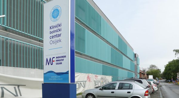 25.04.2023., Osijek - Radovi na zgradi Objedinjenog hitnog prijema (OHPB) koji su u zavrsnoj fazi izgradnje. Photo: Dubravka Petric/PIXSELL