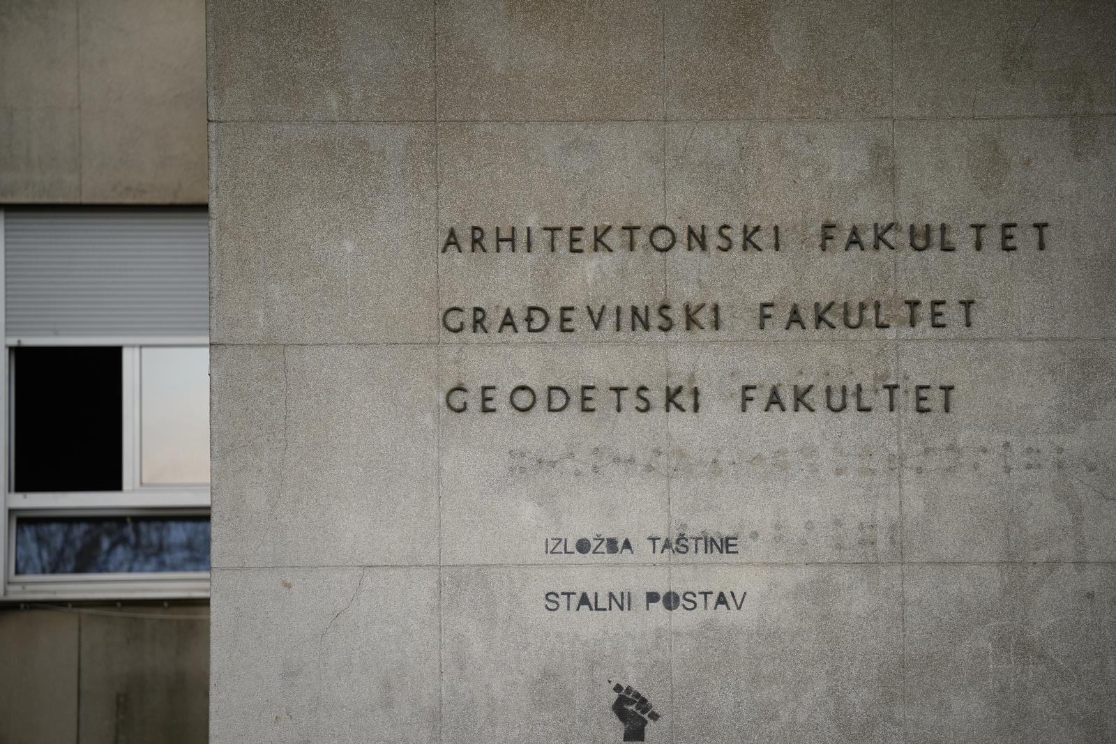26.04.2023., Zagreb - Zgrada  Geodetskog fakulteta u Zagrebu, Kaciceva 26.
 Photo: Davor Puklavec/PIXSELL