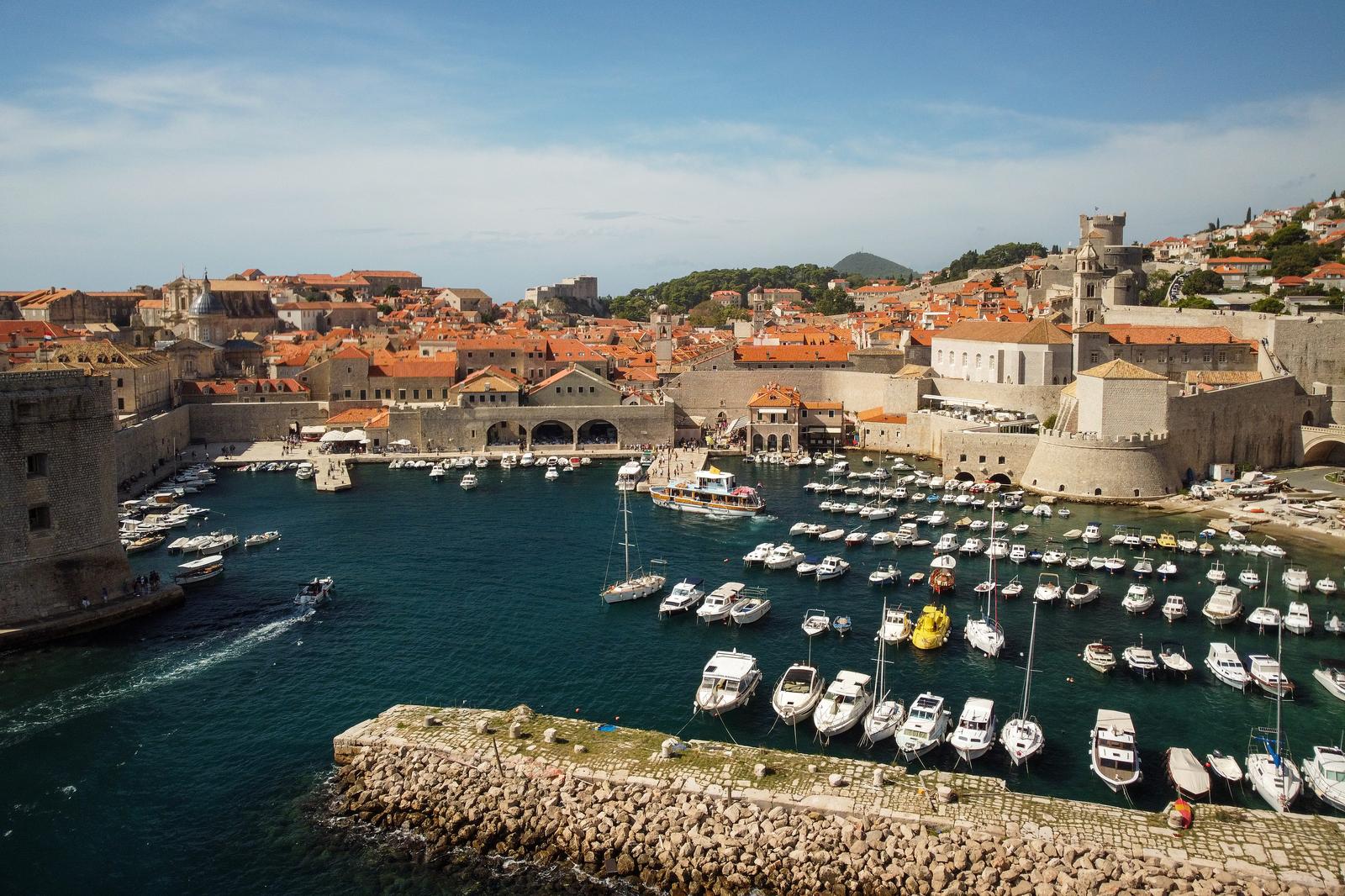 30.09.2022., Dubrovnik - Zracna fotografija stare jezgre grada Dubrovnika. Photo: Luka Stanzl/PIXSELL