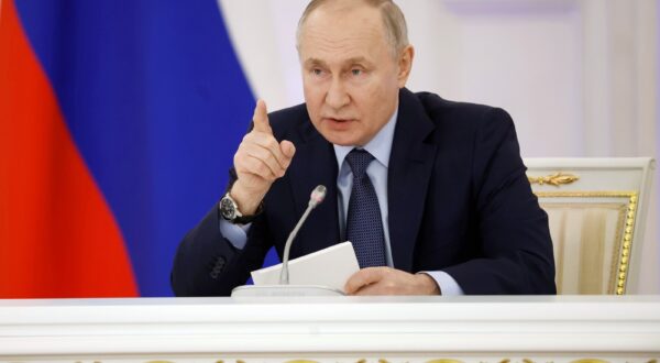 epa11045868 Russian President Vladimir Putin attends a meeting of the State Council on enhancing the role of teachers and mentors at the Kremlin in Moscow, Russia, 27 December 2023.  EPA/DMITRY ASTAKHOV / SPUTNIK / KREMLIN POOL MANDATORY CREDIT