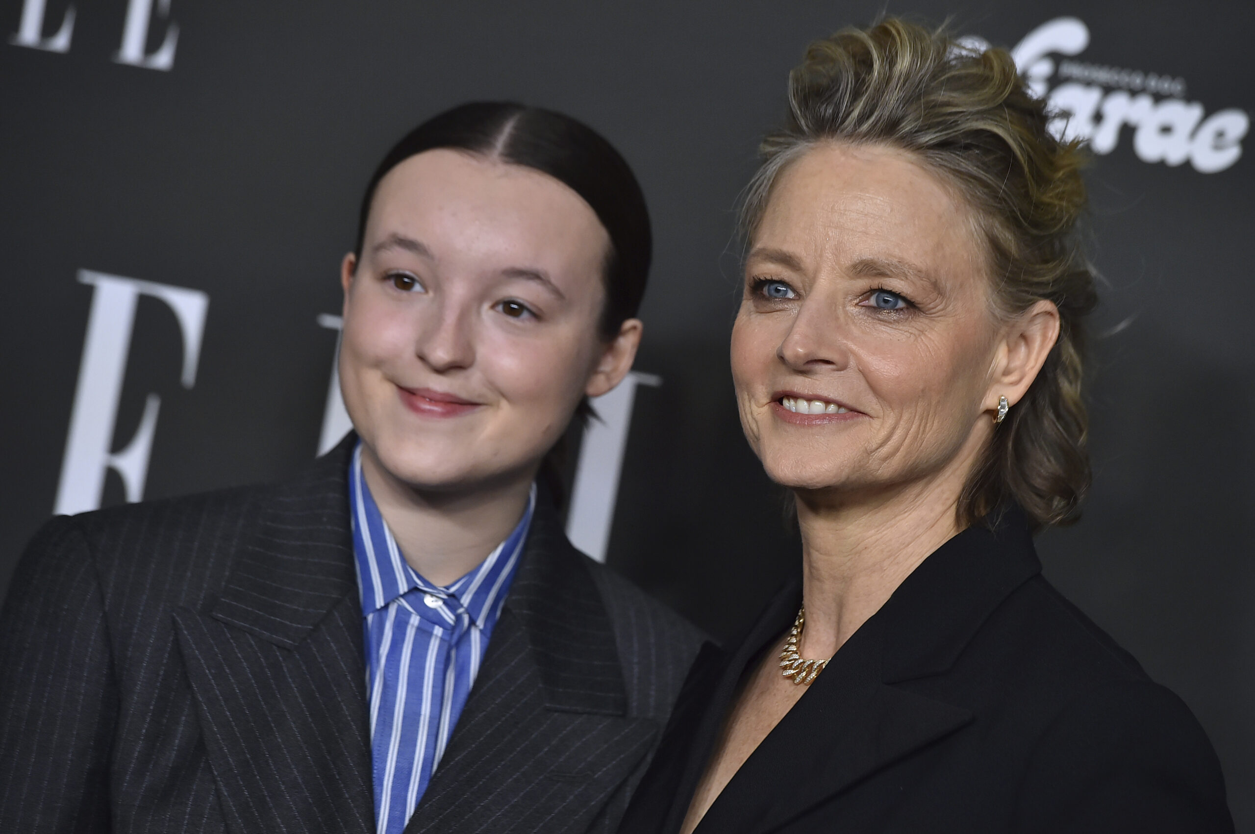 Bella Ramsey, left, and Jodie Foster attend the ELLE Women in Hollywood celebration, Tuesday, Dec. 5, 2023, in Los Angeles. (Photo by Jordan Strauss/Invision/AP)