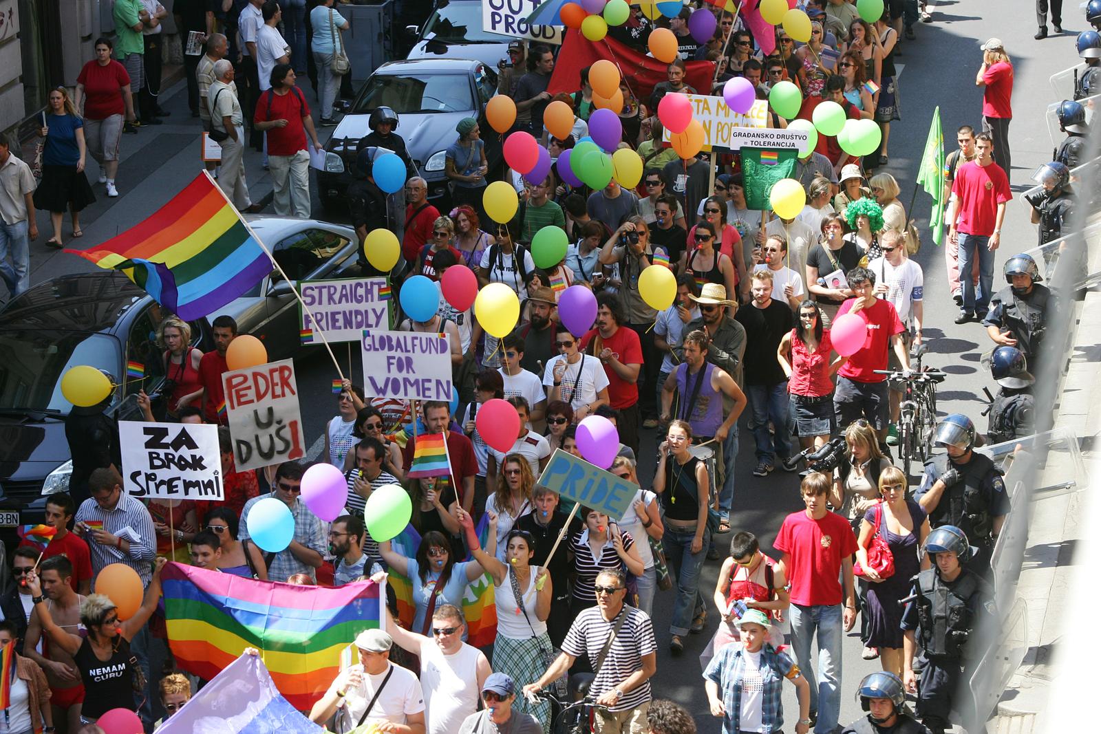 07.07.2007.,Zagreb - 
U Zagrebu je odrzana povorka ponosa LGBTIQ osoba Zagreb Pride 2007 – Svi na Pride! Sve na Pride!“ Photo: Davor Puklavec/PIXSELL