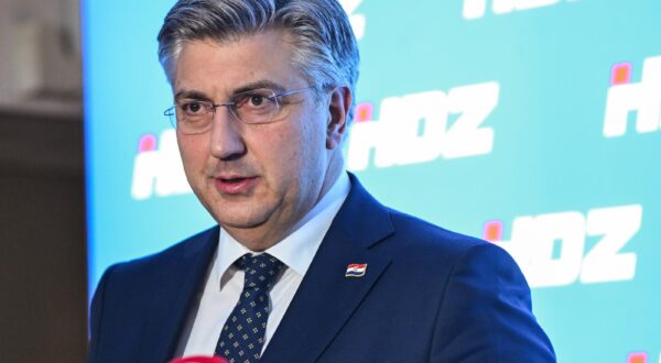 9.1.2024., Zagreb - Premijer Andrej Plenkovic dao je izjavu za medije nakon sireg Predsjednistva HDZ-a. Photo: Neva Zganec/PIXSELL
