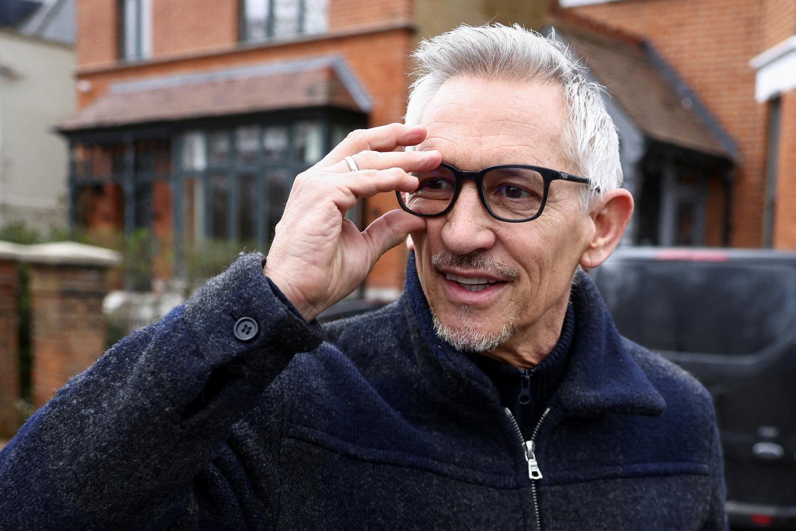 FILE PHOTO: Former British football player Gary Lineker leaves his home in London, Britain, March 12, 2023. REUTERS/Henry Nicholls/File Photo Photo: Henry Nicholls/REUTERS