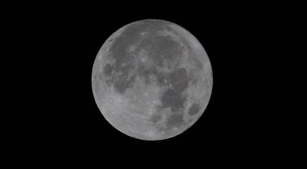 IKLIN, MALTA - August 31, 2023: The super blue moon lights up the night sky at Iklin, Malta on 31 August, 2023 at 03:36 CET. For this year s Blue Moon, the moon was opposite the sun at 9:36 p.m. EDT on Wednesday, August 30 03:36 on August 31, according to NASA. At this time, it will be in the constellation of Aquarius. Blue Moon BM_2023