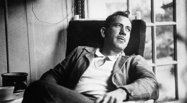 American author John Steinbeck, takes a rest from intense work on a new novel in an undated photo. (AP Photo)