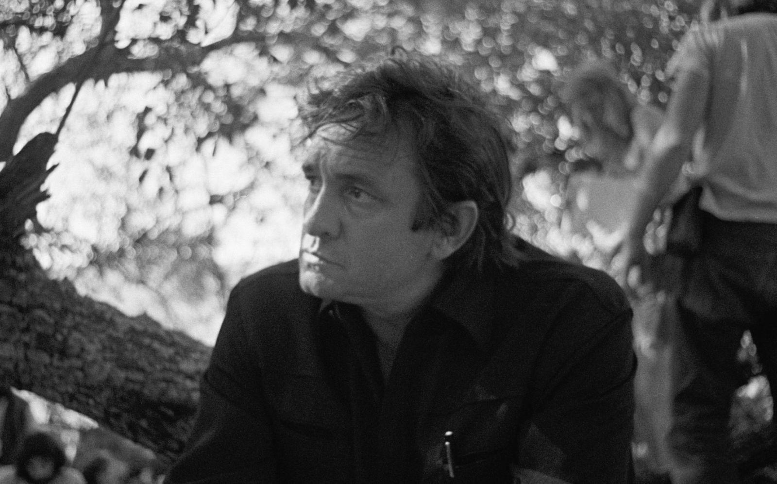 American country singer Johnny Cash shown on location during the filming at the Sea of Galilee, Dec. 12, 1971. He is making a 90 minutes feature film on the life of Jesus Christ, in which Cash invested half a million of his own money. He narrates and sings on the soundtrack but does not appear in the film. (AP Photo)