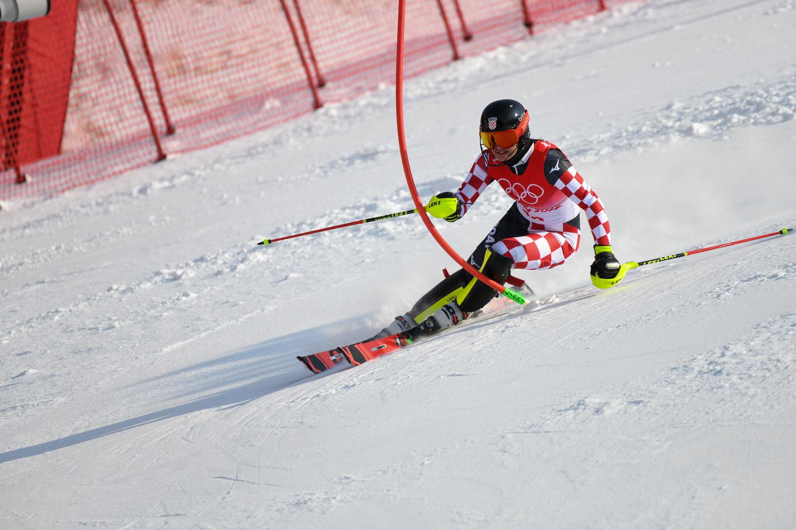 09.02.2022., Peking, Kina - Zimske olimpijske igre 2022. Slalom, prva voznja. Zrinka Ljutic   Photo: Jaki Franja/PIXSELL