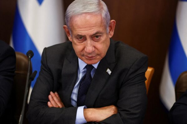 FILE PHOTO: Israeli Prime Minister Benjamin Netanyahu looks on as he convenes a cabinet meeting at the Prime Minister's office in Jerusalem, July 2, 2023 REUTERS/Ronen Zvulun/Pool/File Photo Photo: RONEN ZVULUN/REUTERS