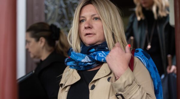 16.05.2023., Zagreb - Jelena Batarelo, odvjetnica Dragana Kovacevica, dala je izjavu za medije. Photo: Neva Zganec/PIXSELL