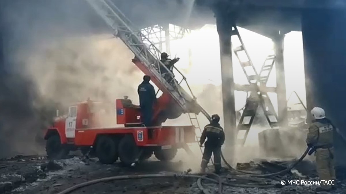 Požar u Voronježu | TASS Telegram