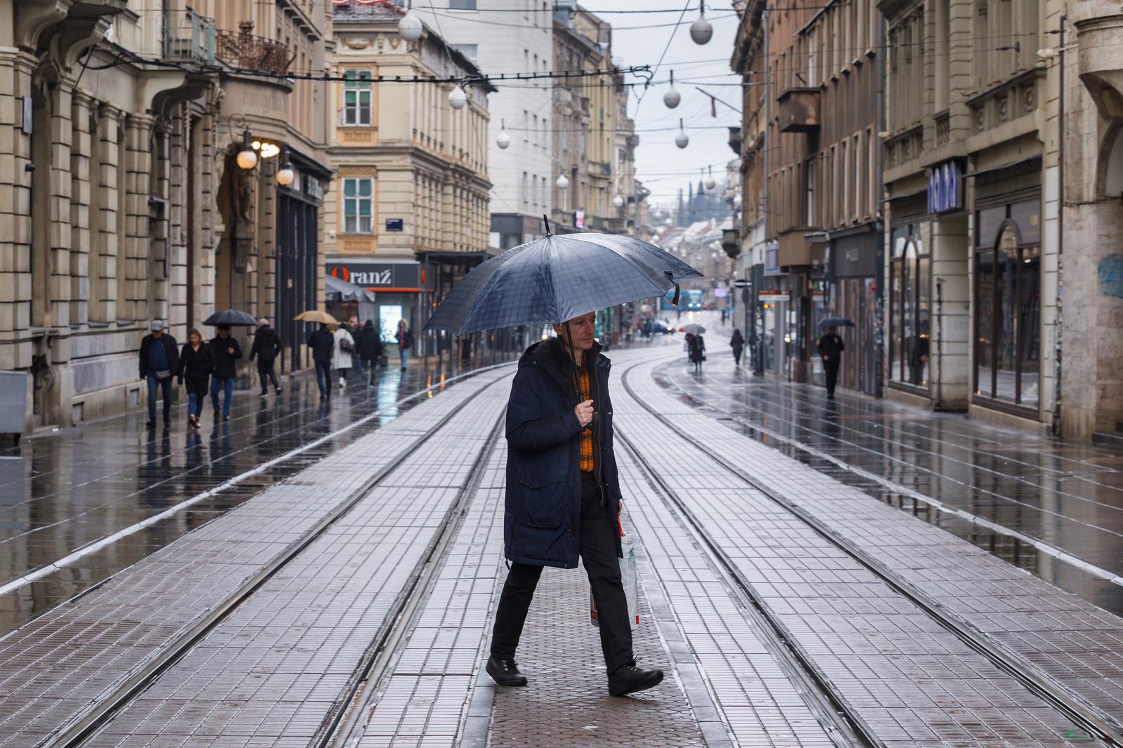 06.01.2024., Zagreb - Poluprazne ulice u Zagrebu na dan Sveta tri kralja. Ilica. Photo: Tomislav Miletic/PIXSELL