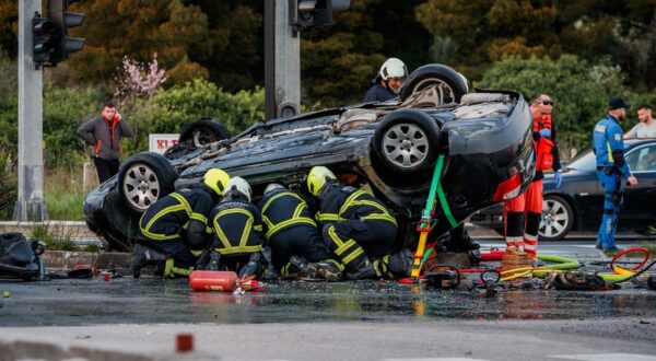 23.03.2024., Kastel Sucurac -U teskoj prometnoj nesreci u kojoj su sudjelovali automobil i motociklist poginulo je dvoje ljudi. Photo: Zvonimir Barisin/PIXSELL