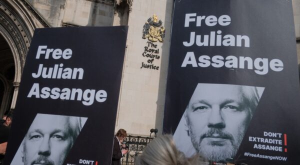 In the heart of London, a significant gathering is underway at the Royal Courts of Justice on Strand, where supporters of Julian Assange convene for the “Protest to Defend a Free Press Decision Day.” This event marks the final appeal decision concerning Assange’s extradition case. The atmosphere is charged with anticipation as attendees, from various walks of life, unite in their call for press freedom and transparency.,Image: 859702034, License: Rights-managed, Restrictions: , Model Release: no, Credit line: Joao Daniel Pereira/Atlântico P / - / Profimedia