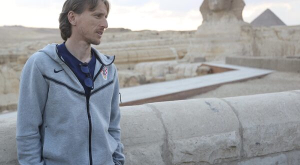 GIZA, EGYPT - MARCH 24: Luka Modric poses for a photo as the Croatian National Team pays a visit to the Pyramids ahead of a friendly match against Egypt's National Team on March 24, 2024 in Giza, Egypt. Fareed Kotb / Anadolu,Image: 859518033, License: Rights-managed, Restrictions: , Model Release: no, Credit line: AA/ABACA / Abaca Press / Profimedia