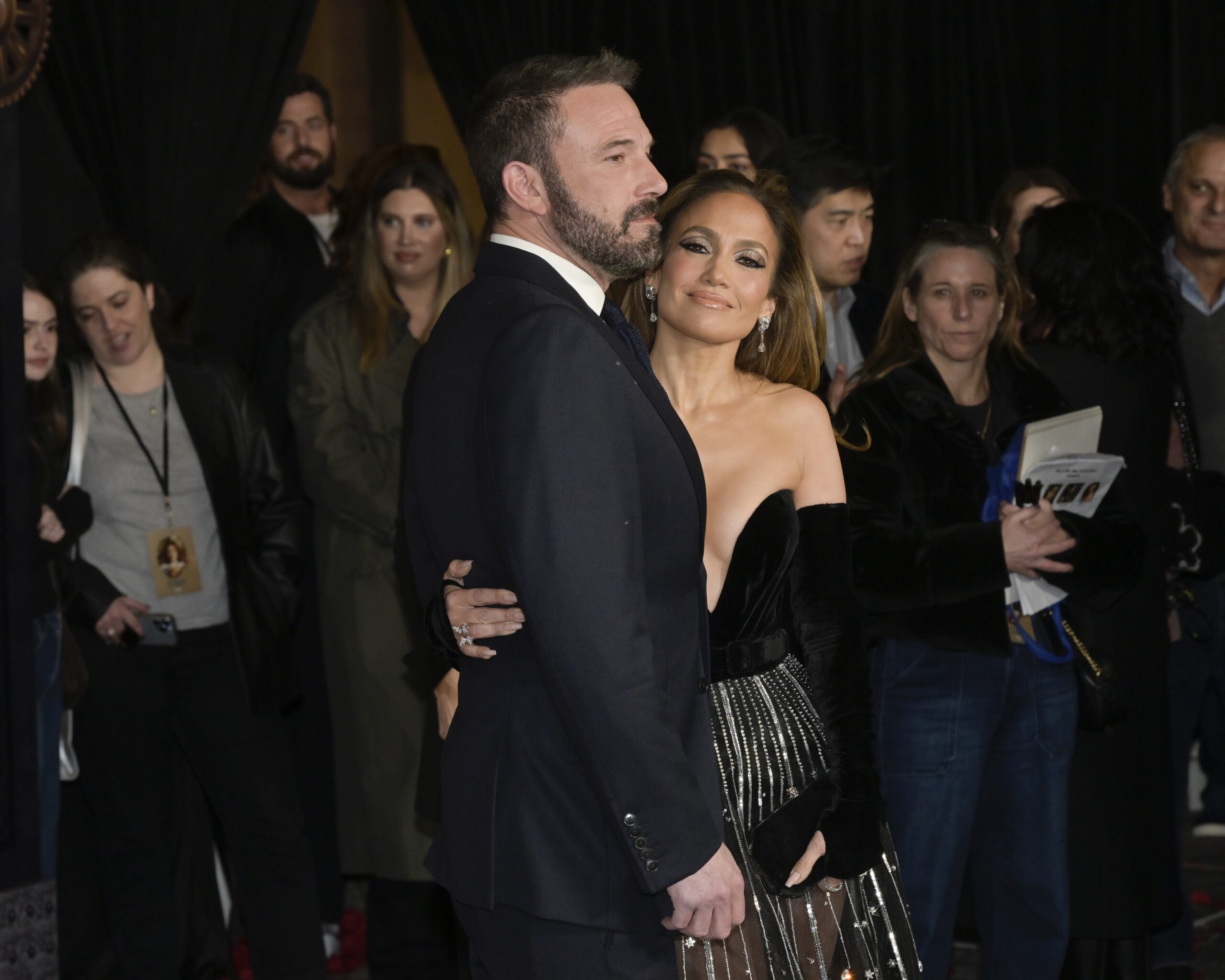 13 February 2024 - Hollywood, California - Ben Afflec and Jennifer Lopez. Los Angeles Premiere Of Amazon MGM Studios "This Is Me...Now: A Love Story" at Dolby Theatre.,Image: 846674301, License: Rights-managed, Restrictions: , Model Release: no, Credit line: Billy Bennight / ADMedia / Profimedia