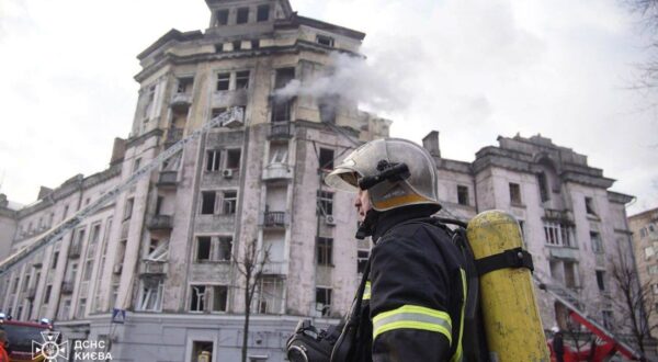 KYIV, UKRAINE - MARCH 21: (----EDITORIAL USE ONLY - MANDATORY CREDIT - 'UKRAINIAN STATE EMERGENCY SERVICE / HANDOUT' - NO MARKETING NO ADVERTISING CAMPAIGNS - DISTRIBUTED AS A SERVICE TO CLIENTS----) Firefighters try to extinguish the fire after a fire broke out residential buildings and conduct search and rescue operations after Russian attacks in Kyiv, Ukraine on March 21, 2024. As a result of Russia's attacks on the capital Kyiv, explosions occurred in Podilsk, Shevchenkiv and Sviatoshyn regions. As a result of the attack, residential areas, warehouses and a substation caught fire in the Podilsk region. 177 firefighters and 38 vehicles were used to extinguish the fires in the region. According to preliminary information, 10 people, including 1 child, were injured as a result of the attack, while 79 people were evacuated from the damaged areas. Ukraine State Emergency Service / Handout / Anadolu,Image: 858442321, License: Rights-managed, Restrictions: ***
HANDOUT image or SOCIAL MEDIA IMAGE or FILMSTILL for EDITORIAL USE ONLY! * Please note: Fees charged by Profimedia are for the Profimedia's services only, and do not, nor are they intended to, convey to the user any ownership of Copyright or License in the material. Profimedia does not claim any ownership including but not limited to Copyright or License in the attached material. By publishing this material you (the user) expressly agree to indemnify and to hold Profimedia and its directors, shareholders and employees harmless from any loss, claims, damages, demands, expenses (including legal fees), or any causes of action or allegation against Profimedia arising out of or connected in any way with publication of the material. Profimedia does not claim any copyright or license in the attached materials. Any downloading fees charged by Profimedia are for Profimedia's services only. * Handling Fee Only 
***, Model Release: no, Credit line: Ukraine State Emergency Service / AFP / Profimedia