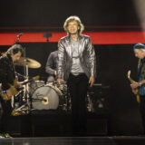 Mick Jagger of the Rolling Stones performs during the first night of the US leg of their 