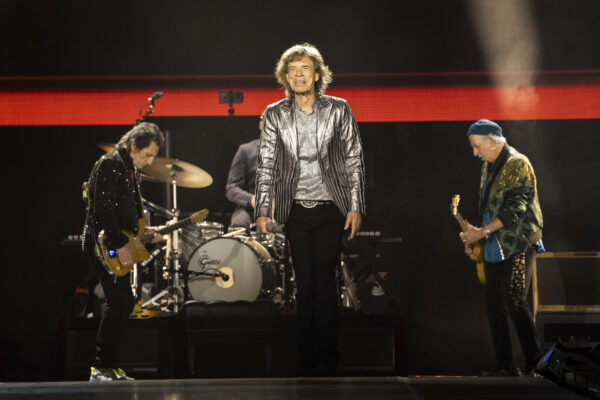 Mick Jagger of the Rolling Stones performs during the first night of the US leg of their 