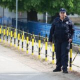 05.05.2023., Dubona, Srbija - Policija osigurava podrucje u selu Dubona kod Mladenovca gdje je sinoc doslo do pucnjave u kojoj je ubijeno osmero ljudi, a ranjeno ih je najmanje 15. Policija je pokrenula akciju 