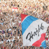 04.08.2011., Poljud, Split - Druga utakmica 3. pretkola Europske lige, Hajduk - Stoke City. Navijaci. rPhoto: Ivo Cagalj/PIXSELL