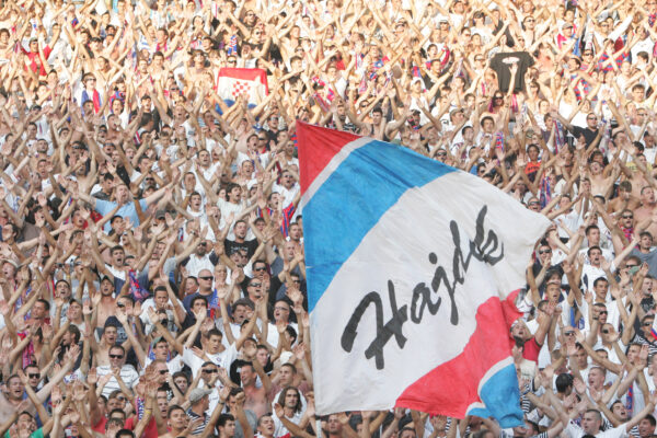 04.08.2011., Poljud, Split - Druga utakmica 3. pretkola Europske lige, Hajduk - Stoke City. Navijaci. rPhoto: Ivo Cagalj/PIXSELL