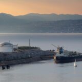 11.04.2013., Omisalj - Tanker iskrcava naftu na terminalu Janafa u Omislju. Photo: Boris Scitar/Vecernji list/PIXSELL