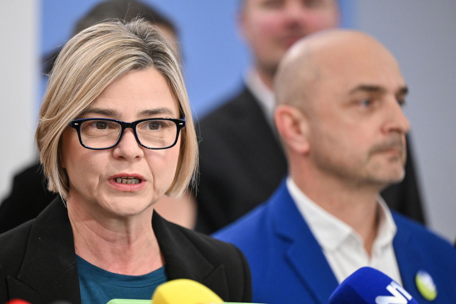 23.4.2024., Zagreb - Stranka Mozemo! predala je kandidacijske liste za Europski parlament. Photo: Neva Zganec/PIXSELL