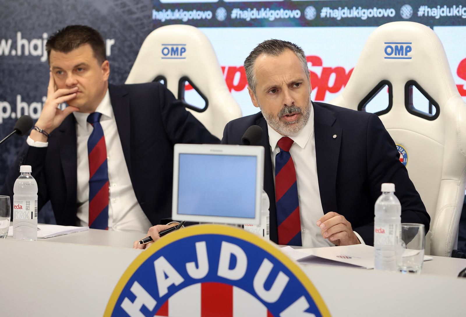 24.10.2023. Split - Mislav Karoglan predstavljen je kao novi trener Hajduka  Photo: Ivana Ivanovic/PIXSELL