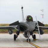 25.04.2024., Velika Gorica - Svecani docek prvih sest od ukupno 12 visenamjenskih borbenih aviona Rafale iz Francuske u vojarni 