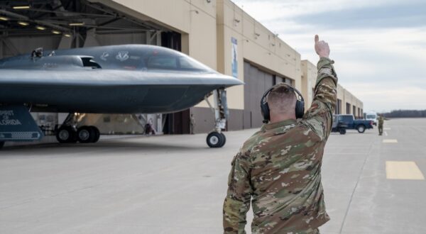 February 1, 2024, Knob Noster, Mo, United States: U.S. Air Force Tech. Sgt. Travis Dowler, 131st Aircraft Maintenance Squadron crew chief, marshals a U.S. Air Force B -2 Spirit Stealth Bomber as it rolls out of the hangar on the flight line at Whiteman Air Force Base, February 1, 2024 in  Knob Noster, Missouri, USA.,Image: 849607176, License: Rights-managed, Restrictions: ***
HANDOUT image or SOCIAL MEDIA IMAGE or FILMSTILL for EDITORIAL USE ONLY! * Please note: Fees charged by Profimedia are for the Profimedia's services only, and do not, nor are they intended to, convey to the user any ownership of Copyright or License in the material. Profimedia does not claim any ownership including but not limited to Copyright or License in the attached material. By publishing this material you (the user) expressly agree to indemnify and to hold Profimedia and its directors, shareholders and employees harmless from any loss, claims, damages, demands, expenses (including legal fees), or any causes of action or allegation against Profimedia arising out of or connected in any way with publication of the material. Profimedia does not claim any copyright or license in the attached materials. Any downloading fees charged by Profimedia are for Profimedia's services only. * Handling Fee Only 
***, Model Release: no, Credit line: Msgt. John Hillier/U.S. Air / Zuma Press / Profimedia