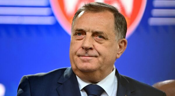 Bosnian Serb secessionist leader Milorad Dodik attends the "Srpska Is Calling You" rally, in Banja Luka on April 18, 2024.  Bosnian Serbs protested on April 18, 2024, in Banja Luka against a potential UN resolution declaring July 11 an international day to remember the Srebrenica genocide. Bosnian Serb forces captured Srebrenica -- a UN-protected enclave at the time -- on July 11, 1995, a few months before Bosnia's inter-ethnic war ended. In the following days they summarily killed some 8,000 Bosnian Muslim men and boys from the eastern town. Under a settlement to end the war, Bosnia was divided into two semi-autonomous zones, one run by Bosnians and Croats, and another by Serbs, with Banja Luka as its capital. Dodik, president of the Serbian entity, has been demanding even greater autonomy.,Image: 865970458, License: Rights-managed, Restrictions: , Model Release: no, Credit line: ELVIS BARUKCIC / AFP / Profimedia