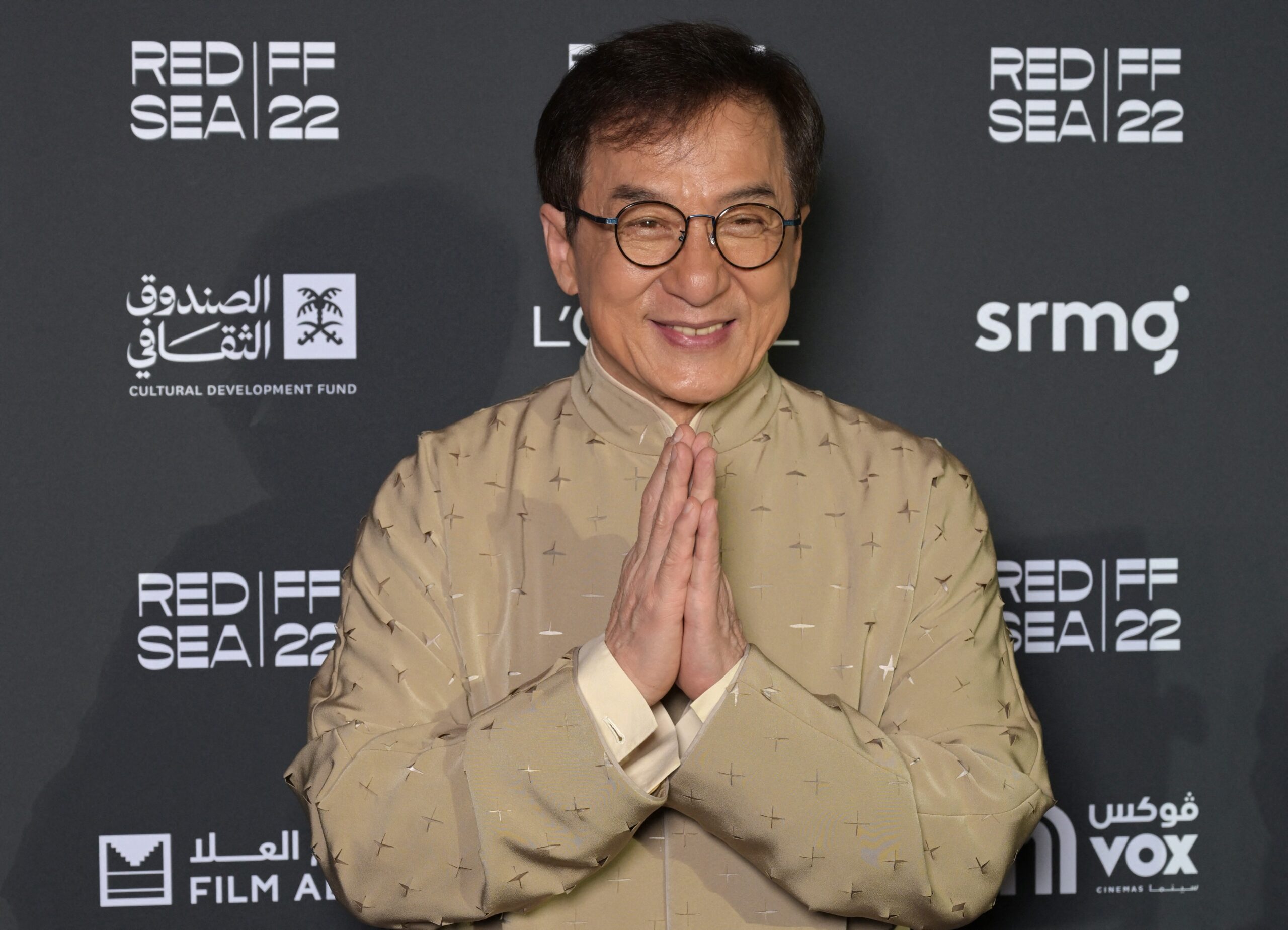 Actor Jackie Chan poses on the Red Carpet during the closing ceremony of the second edition of the Red Sea International Film Festival (RSIFF), in Jeddah, Saudi Arabia, on December 8, 2022.,Image: 743418006, License: Rights-managed, Restrictions: , Model Release: no, Credit line: Balkis Press/ABACA / Abaca Press / Profimedia